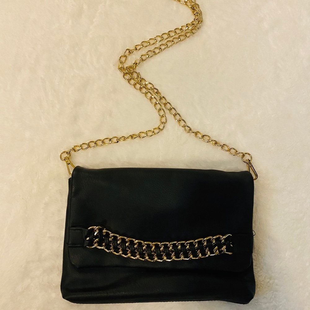 Faux leather crossbody